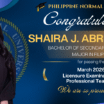 Blue and Gold Elegant Board Examination Congratulations Banner
